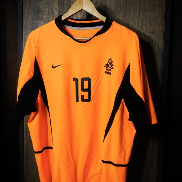 Netherlands 2002/2004 Home Jersey – Robben #19 – Size XL – Orange Nike Shirt - Picture 4 of 14